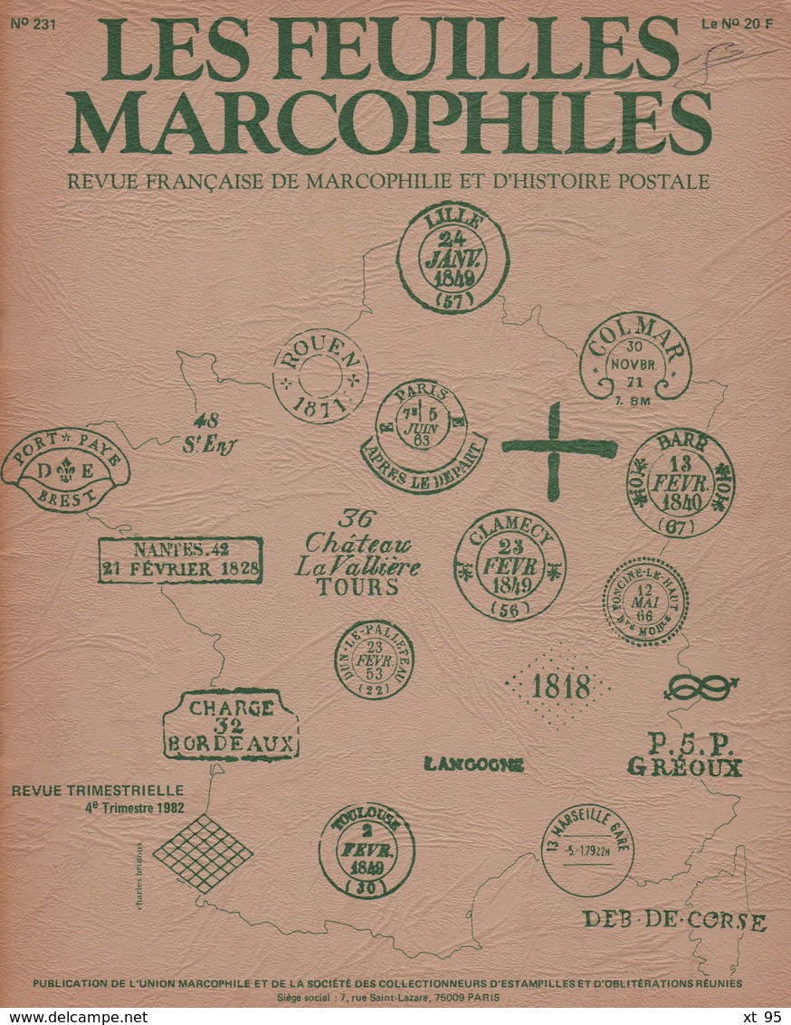 Les Feuilles Marcophiles - N°231 - Voir Sommaire - Frais De Port 2€ - Filatelia E Historia De Correos