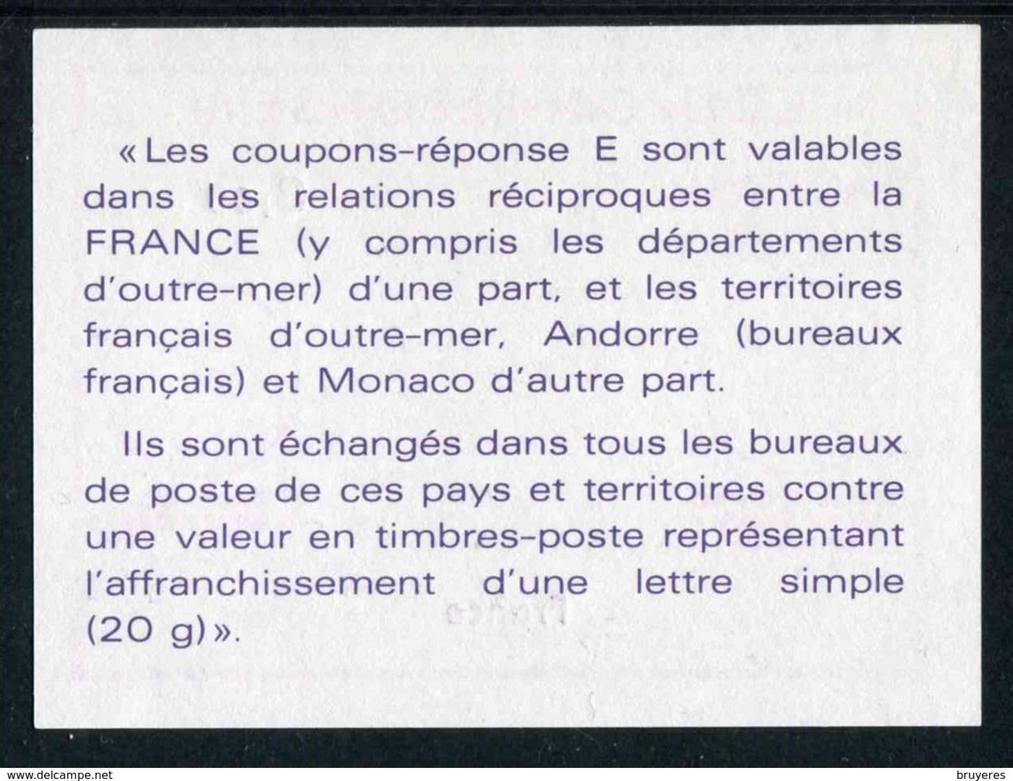 COUPON-REPONSE (E) "3,60 - PARIS-LOUVRE-RP" - Antwoordbons