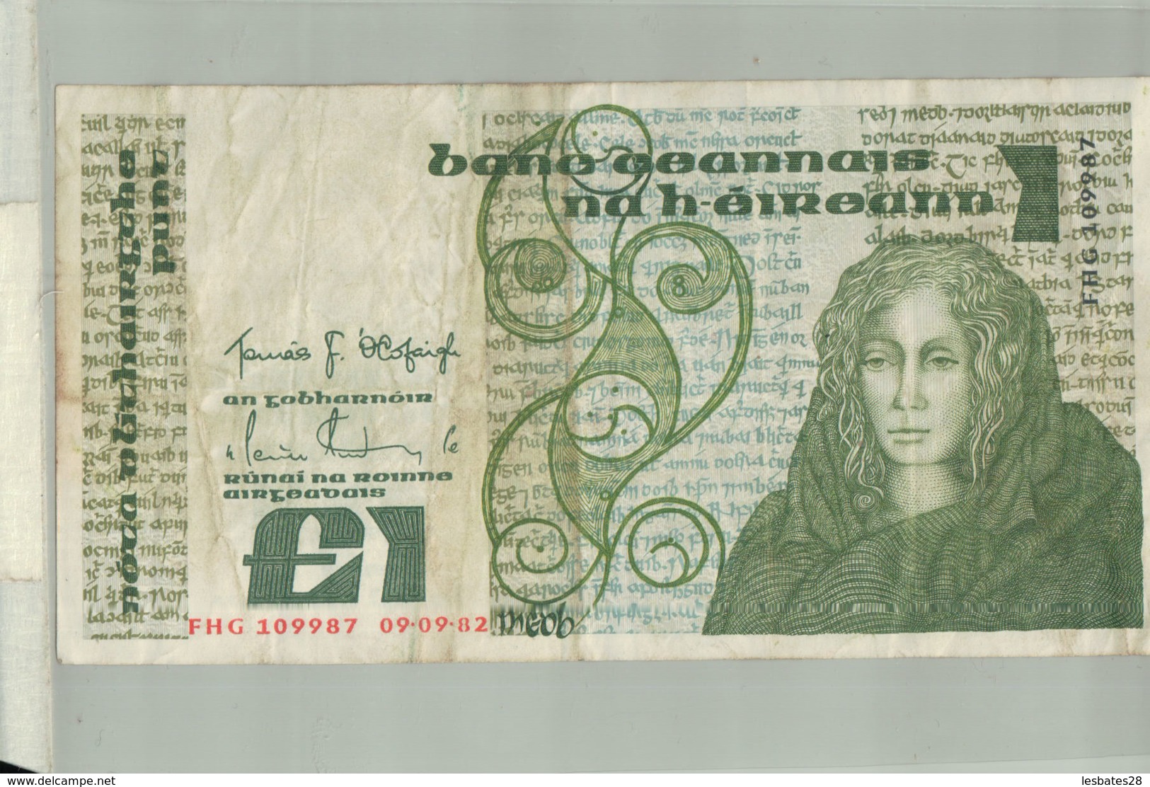 Billet De Banque Irlande - Irelande - 1 POUND  DEC 2019 Gerar - Irland