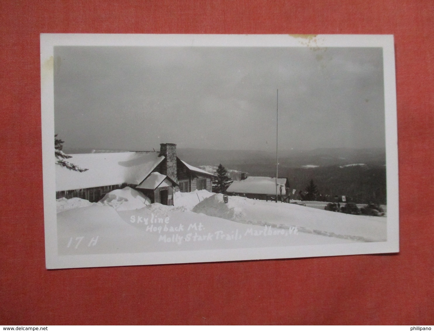 RPPC Skyline Hogback Mt Molly Stark Trail Marlboro Vermont  Ref 3799 - Other & Unclassified