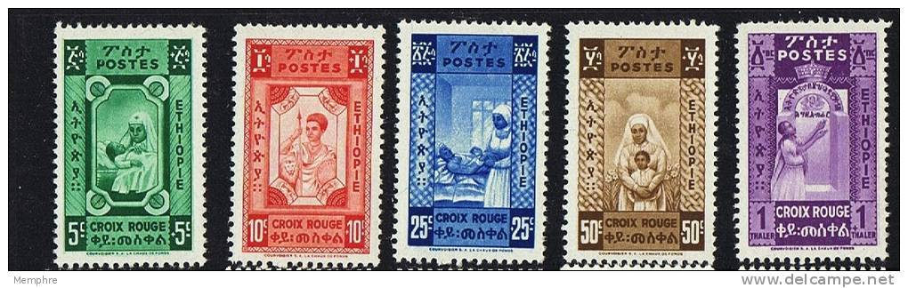 1936  Croix-Rouge  Série Sans Surcharge  Non émise * * Sans Charnière - Etiopía