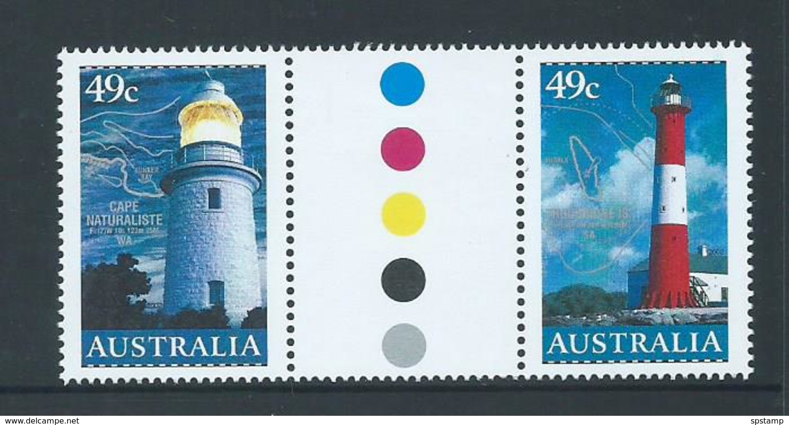 Australia 2002 Lighthouse 45c Gutter Pair MNH - Mint Stamps