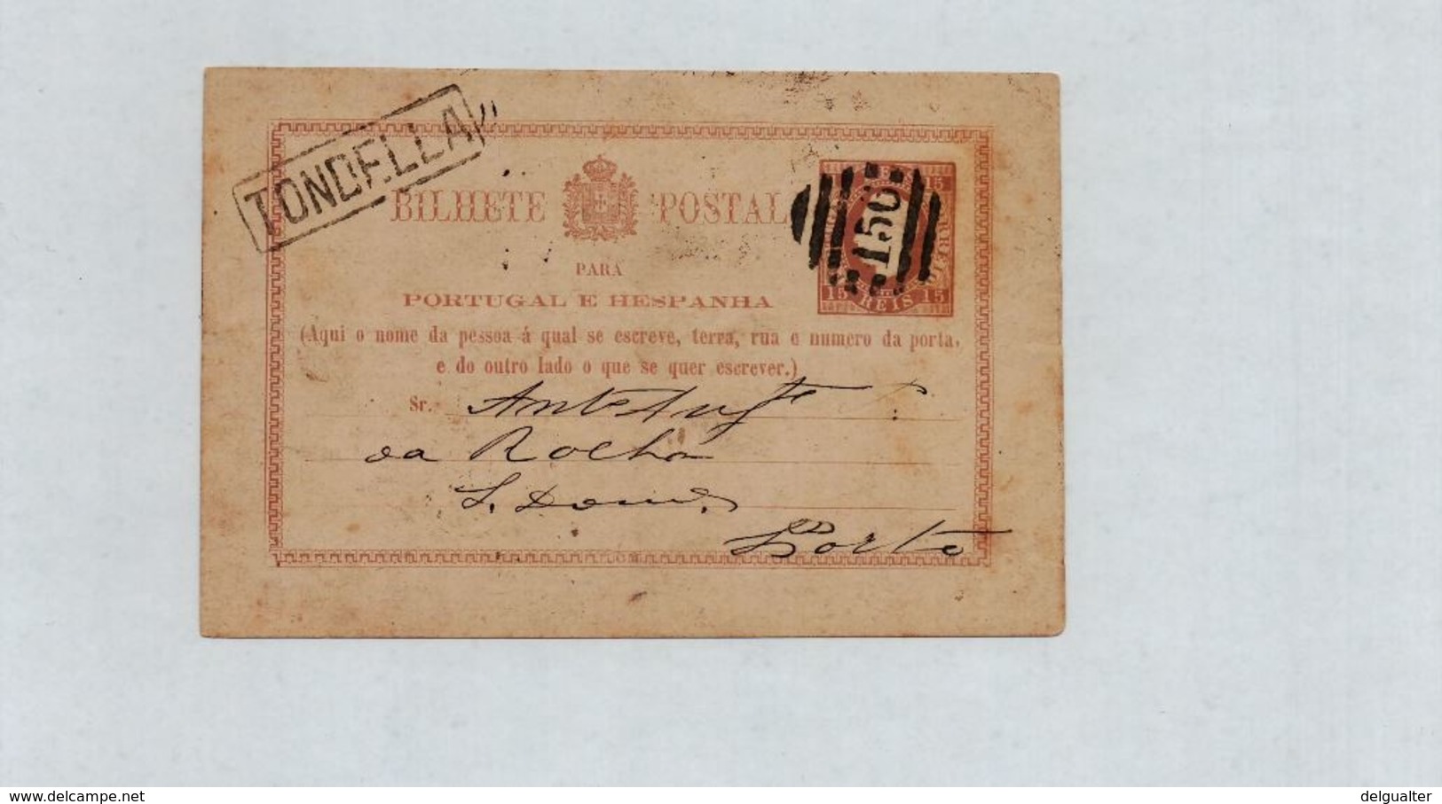 Postal Stationery - Portugal - Tondella - 1880 - Postwaardestukken