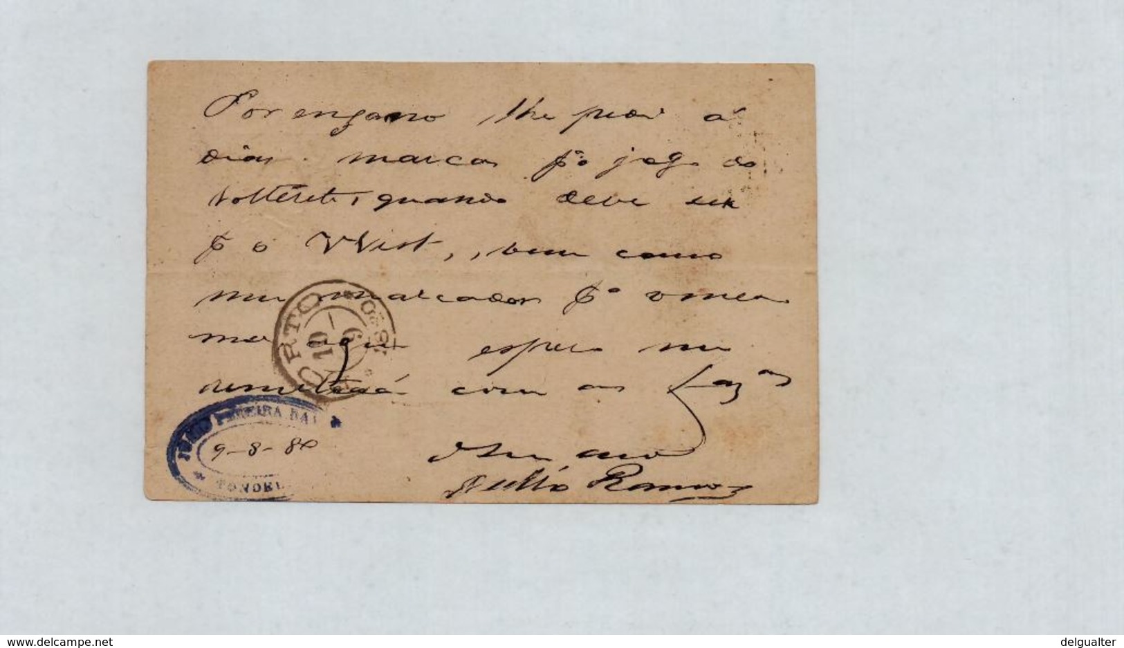 Postal Stationery - Portugal - Tondella - 1880 - Postwaardestukken