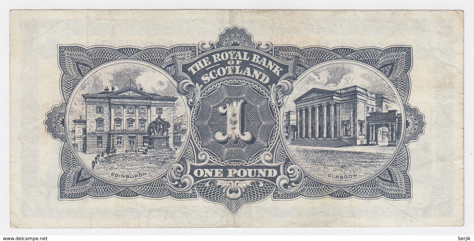 Scotland 1 Pound 1967 VF+ Pick 325b  325 B - 1 Pond