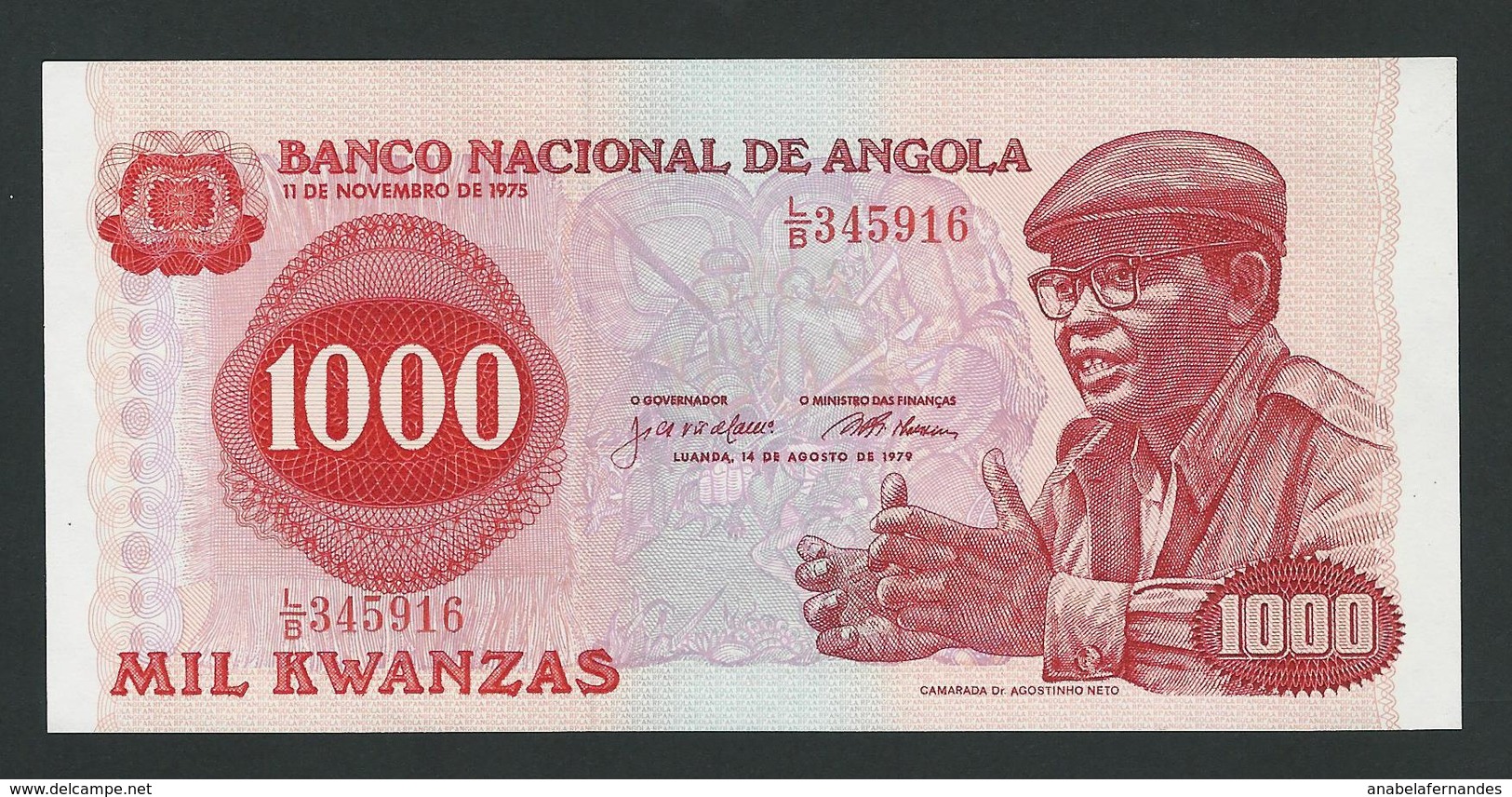 ANGOLA 1000  KWANZAS 1979  UNC - Angola