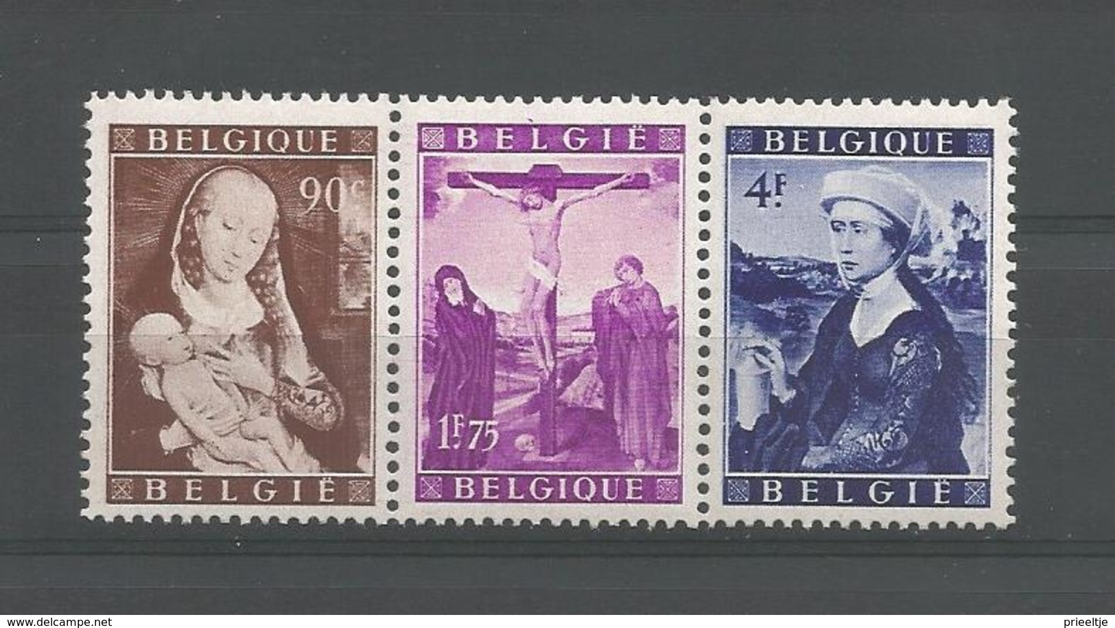 Belgium 1949 Rogier Van Der Weyden Strip OCB 795/797 ** - Ongebruikt