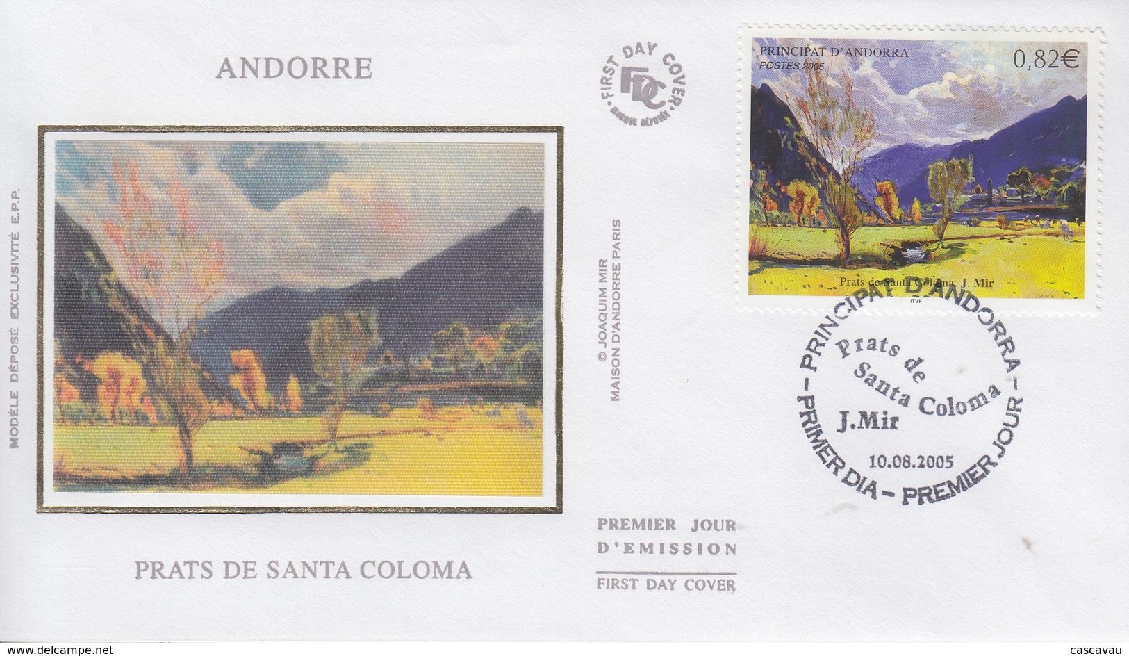 Enveloppe  FDC  1er  Jour  ANDORRE   Prats  De  SANTA  COLOMA   2005 - FDC