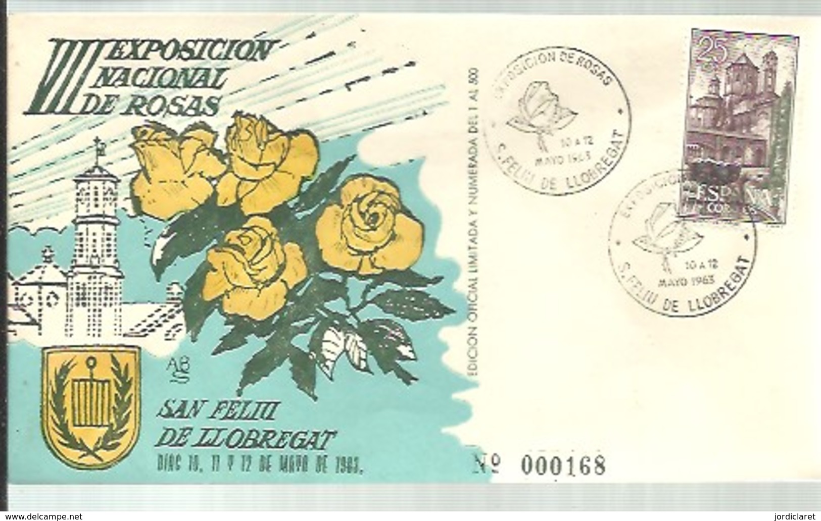 POSTMARKET  1963 ESPAÑA - Rosas