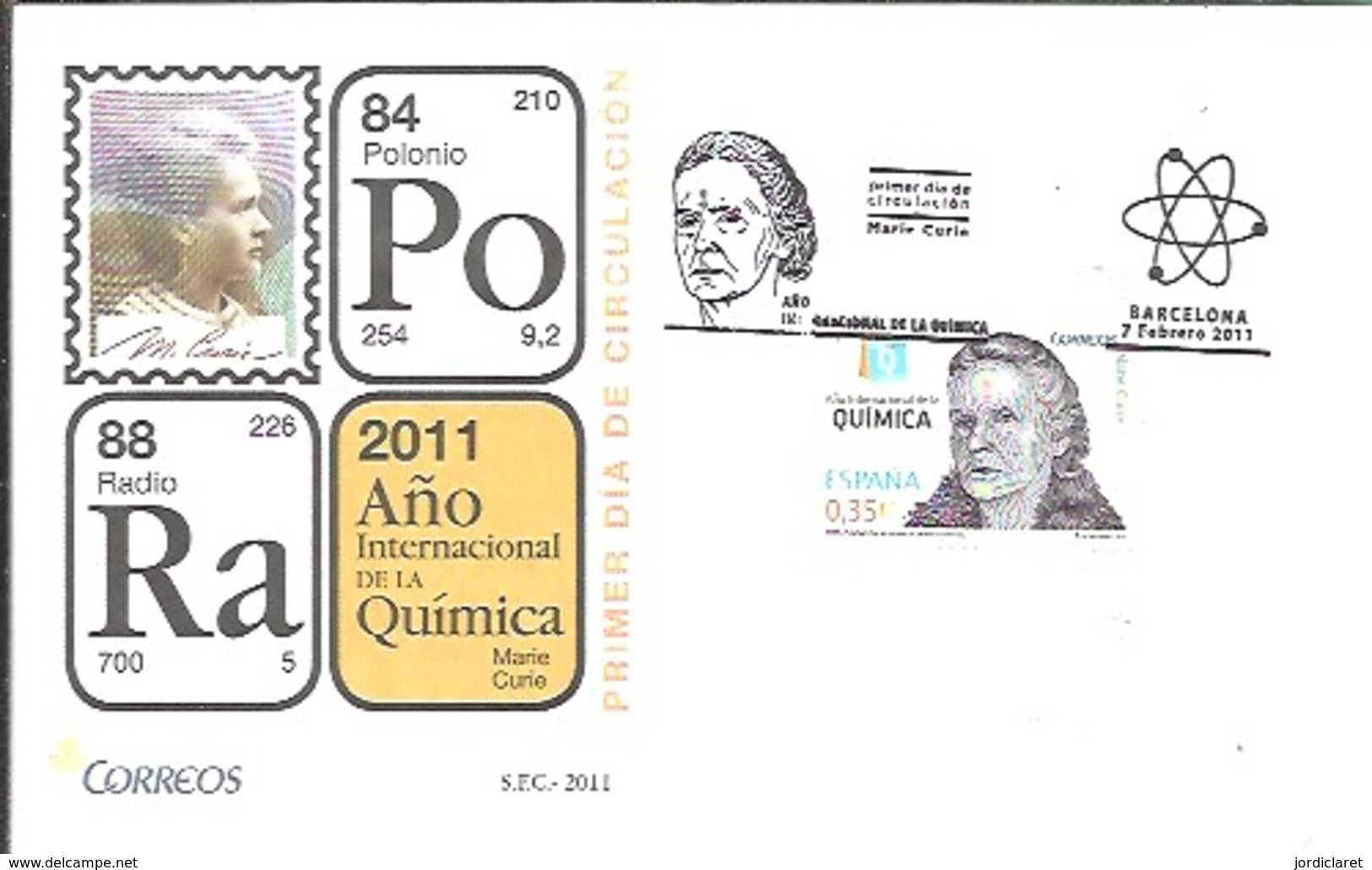 FDC   2011  ESPAÑA - Química