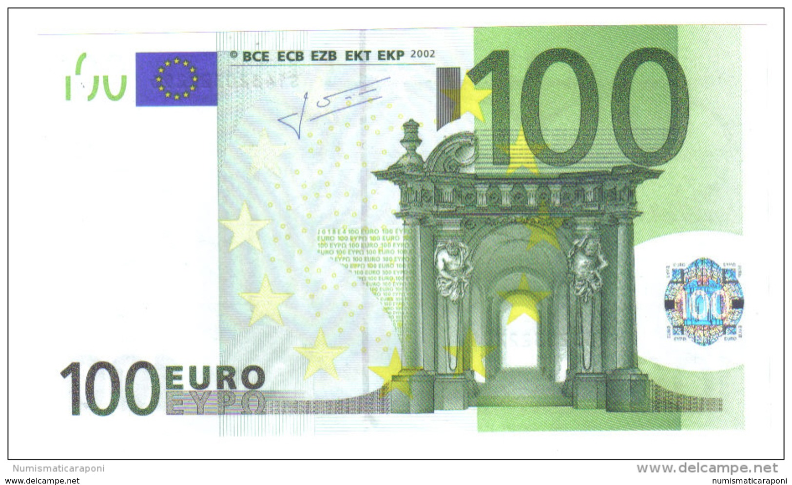 100 €  ITALIA Q.FDS UNC DA MAZZETTA  S J018E4 Cod.€.044 - 100 Euro