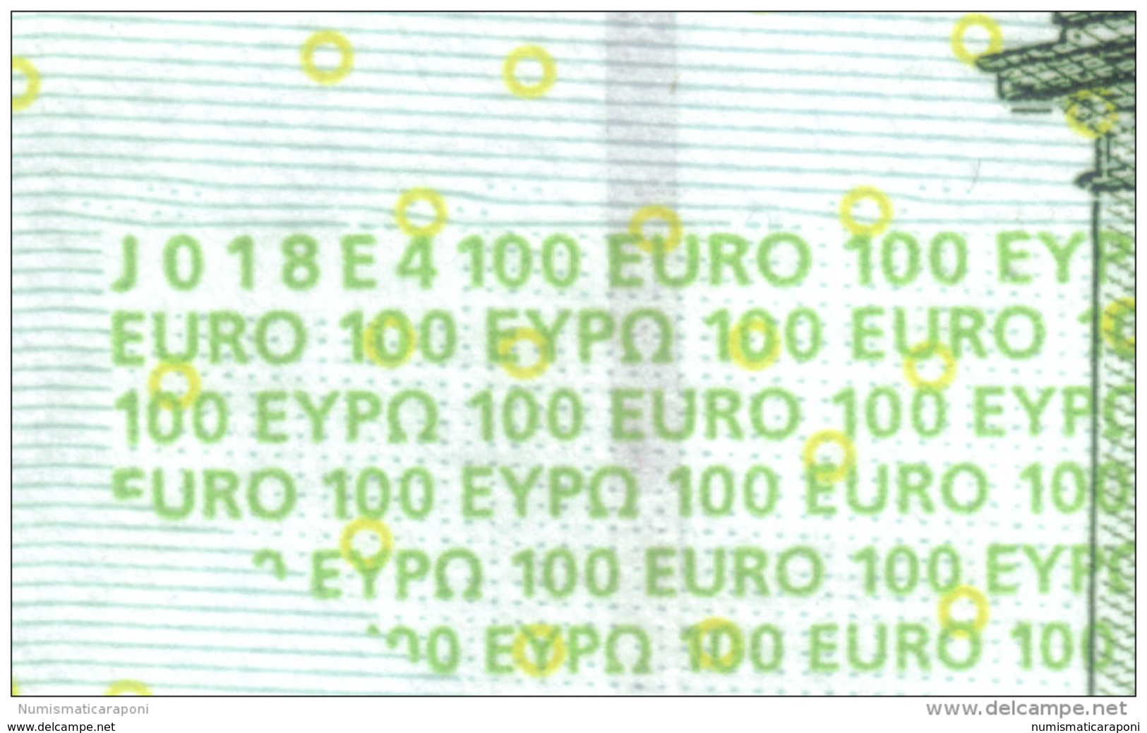100 €  ITALIA Q.FDS UNC DA MAZZETTA  S J018E4 Cod.€.044 - 100 Euro