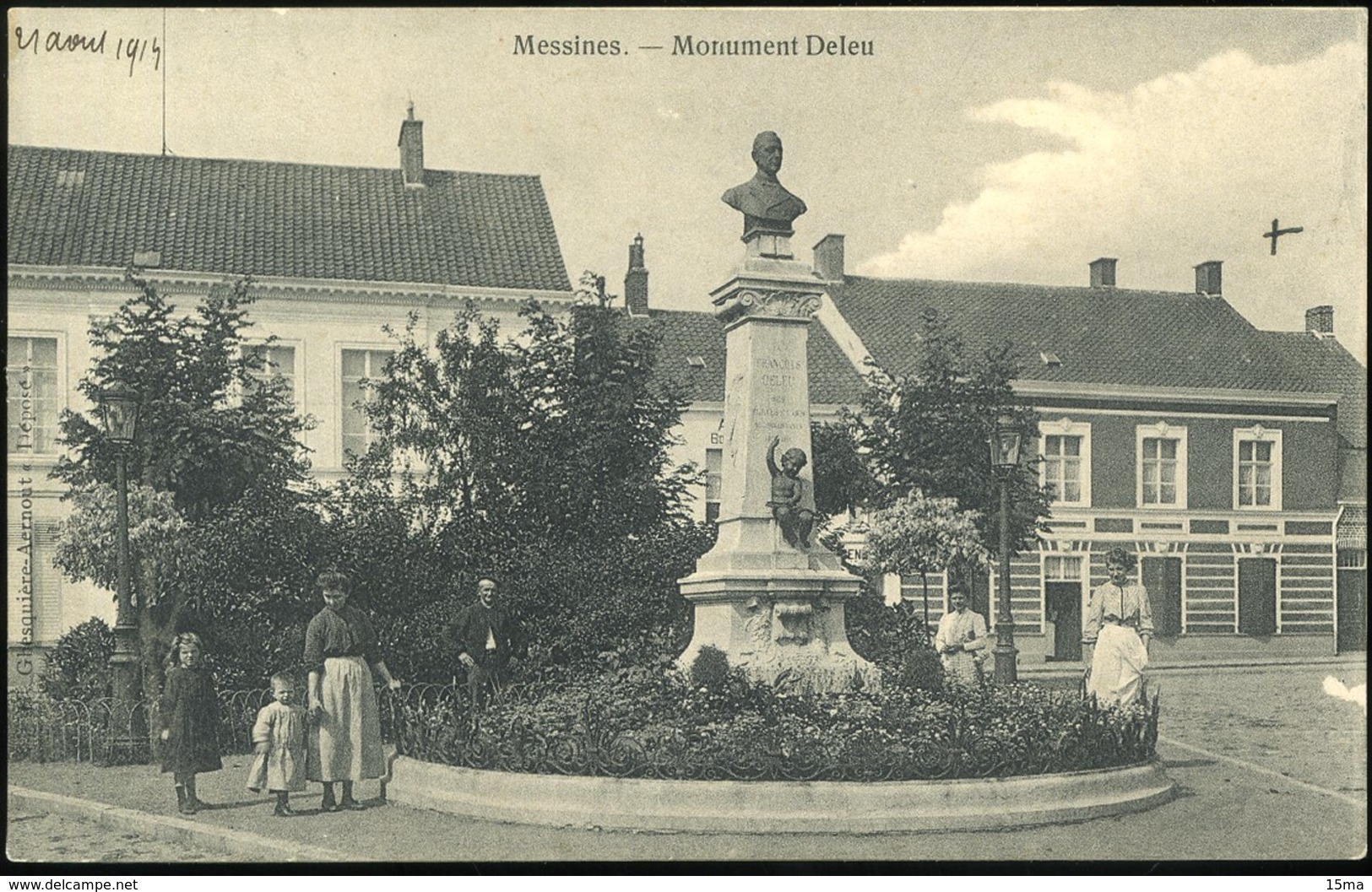 Messines Monument Deleu Animée 1914 - Mesen