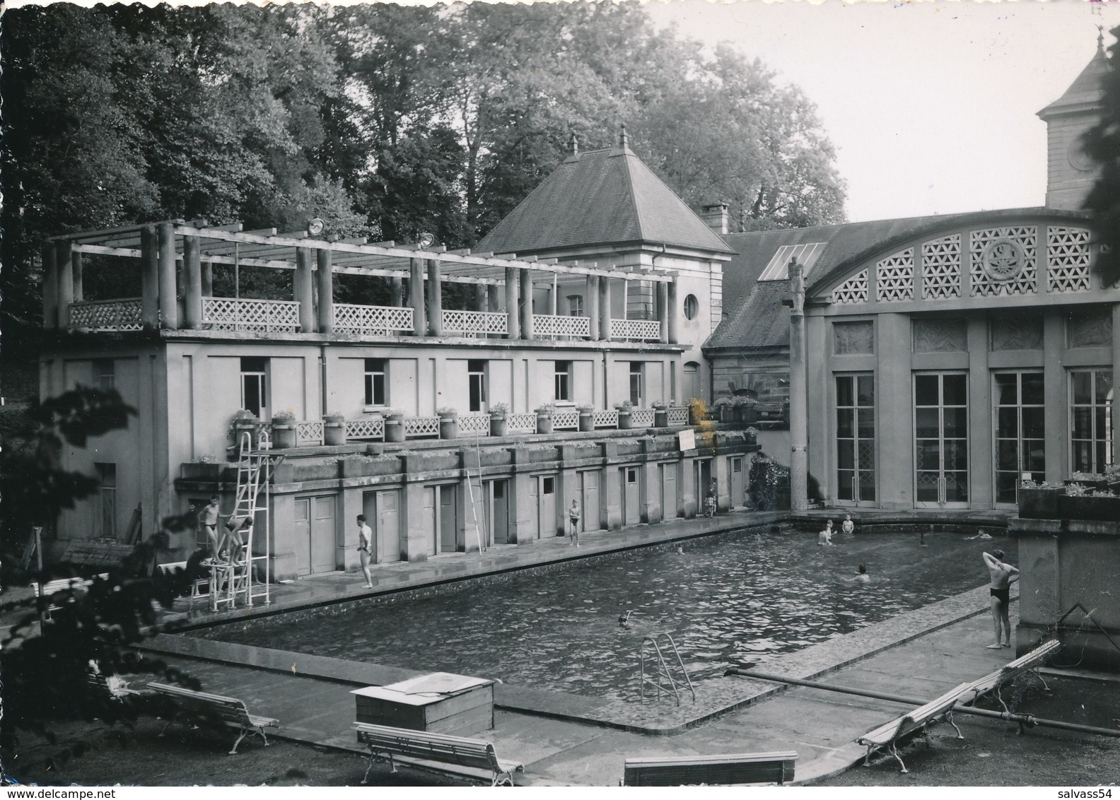 68) Carte-photo : LUXEUIL-LES-BAINS : La Piscine - Luxeuil Les Bains