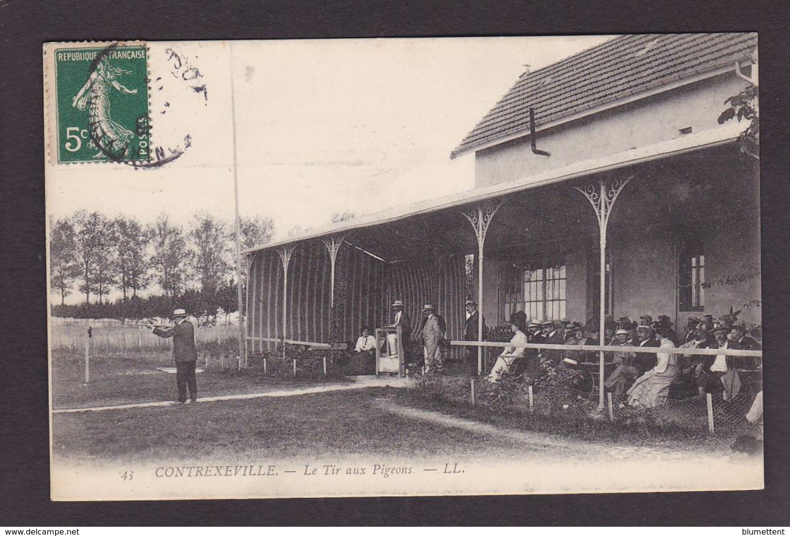 CPA Tir Aux Pigeons Circulé Contrexeville - Tir (Armes)