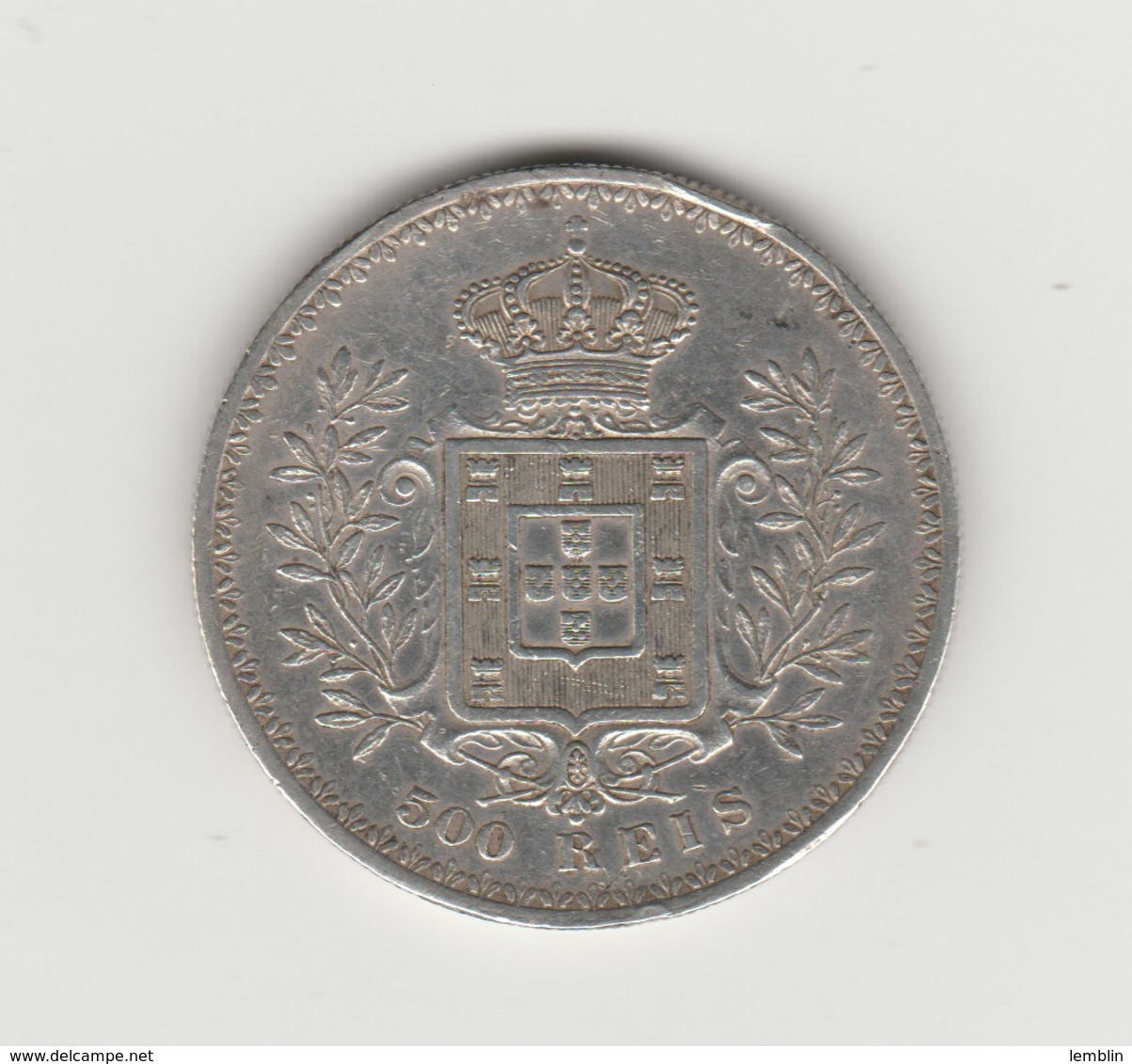 500 REIS 1899 CHARLES 1ER ARGENT - Portugal