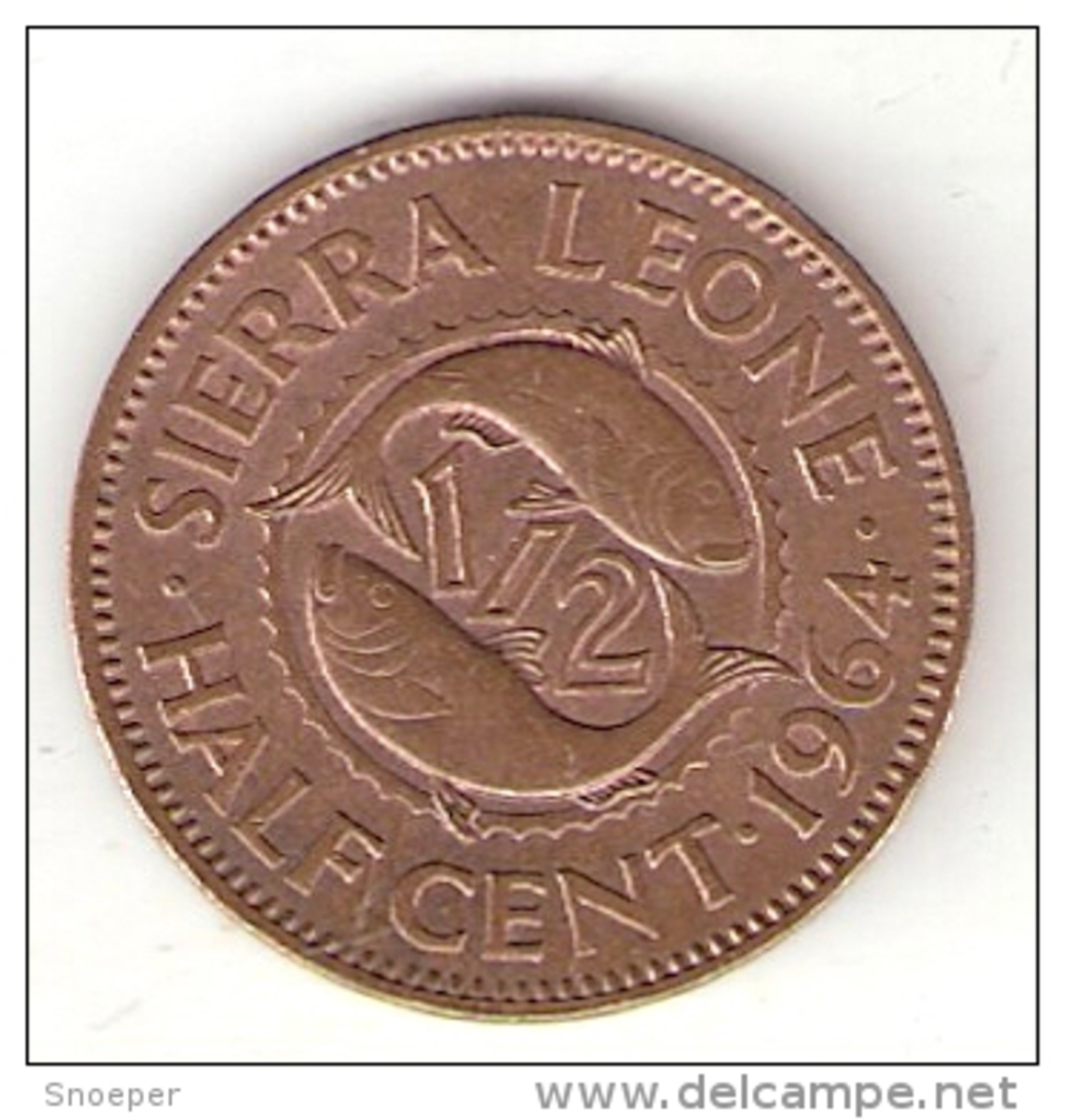 Sierra Leone 1/2 Cent 1964  Km 16 - Sierra Leone