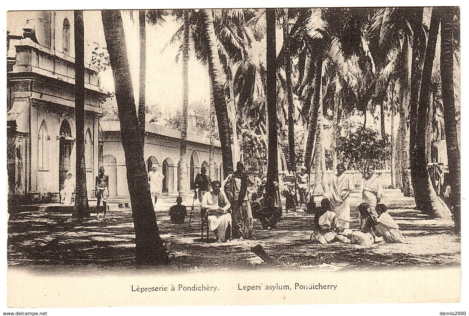 INDE - PONDICHERY - Léproserie à Pondichéry - Lepers Asylum, Pondicherry - Indien