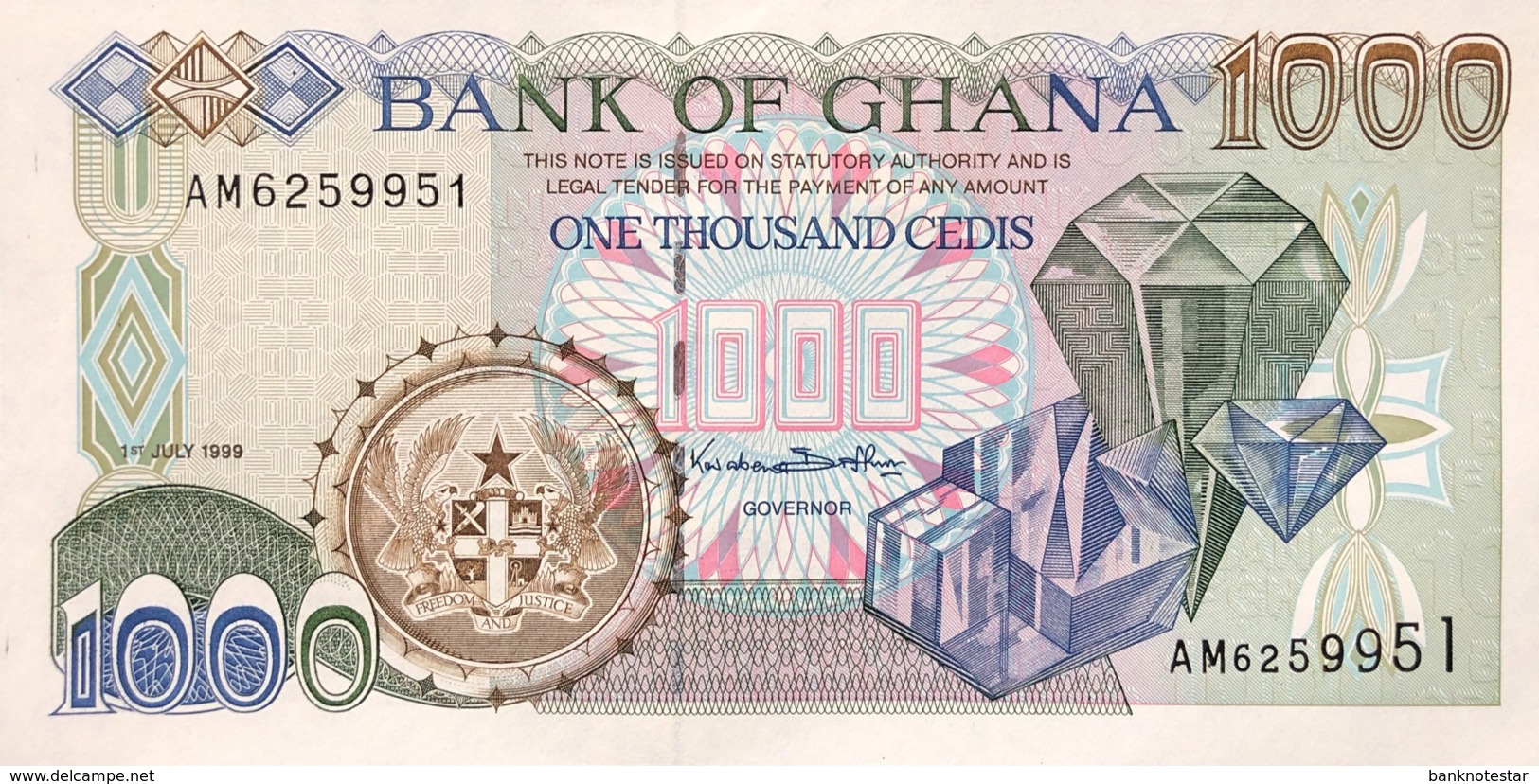 Ghana 1.000 Cedis, P-32d (1.7.1999) - UNC - Ghana