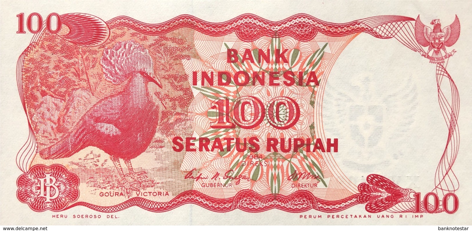 Indonesia 100 Rupiah, P-122b (1984) - UNC - Indonesien