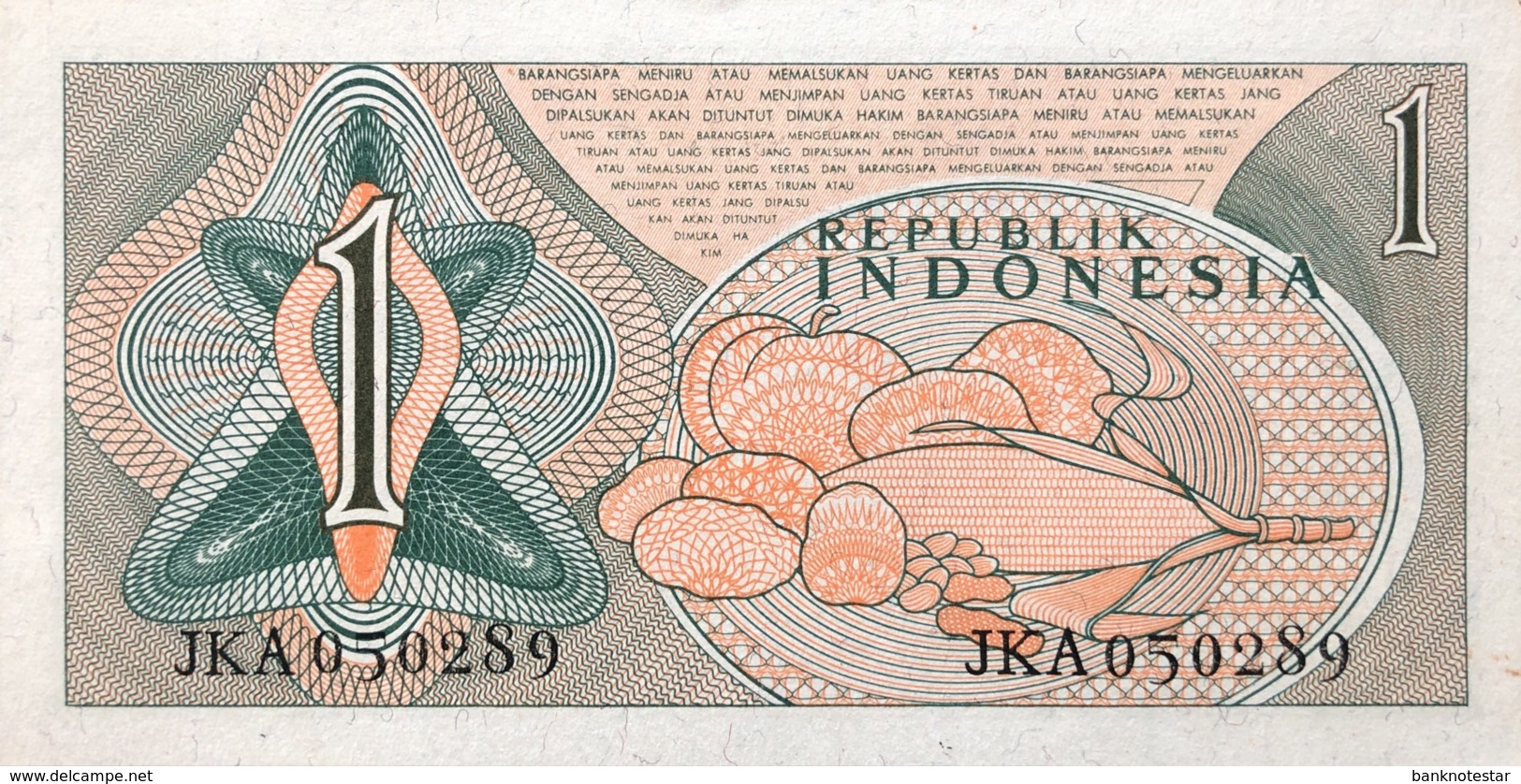 Indonesia 1 Rupiah, P-78 (1961) - UNC - Indonesien