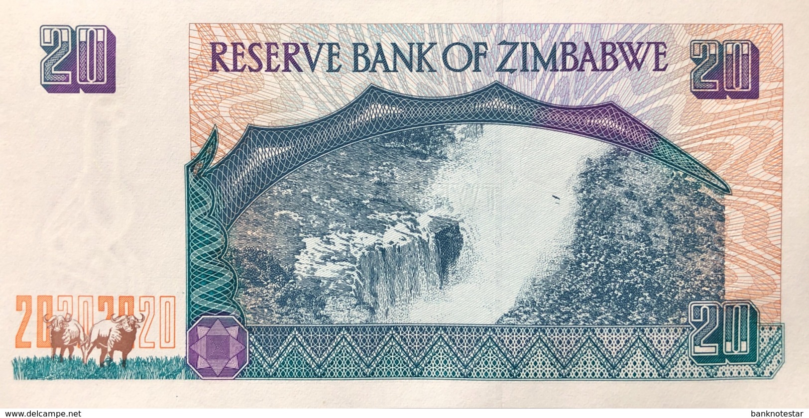 Zimbabwe 20 Dollars, P-7 (1997) - UNC - Simbabwe