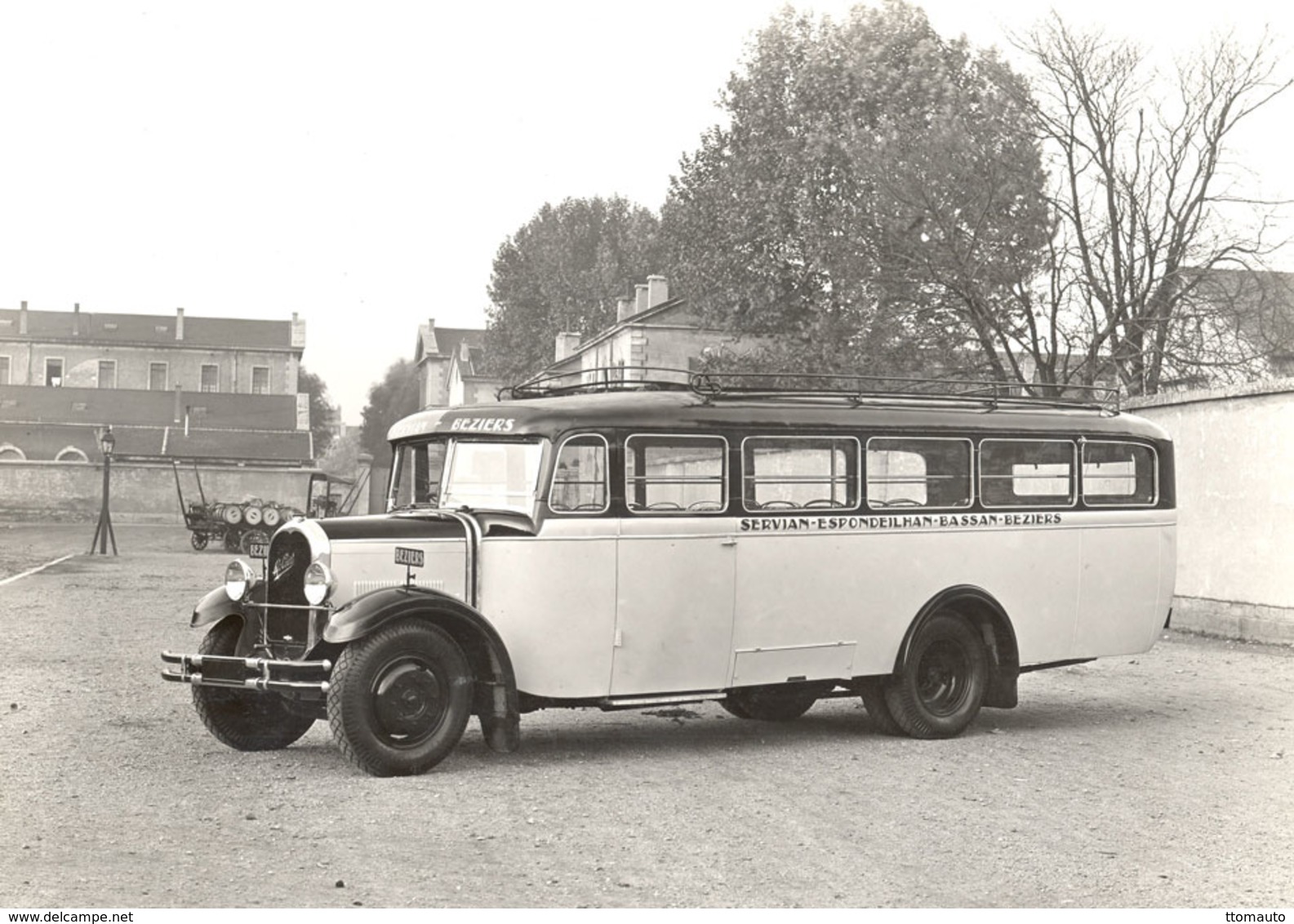 Autobus LUC COURT MC4 Atlantic (Constructeur Lyonnais) 1934  -  15x10cms PHOTO - Bus & Autocars