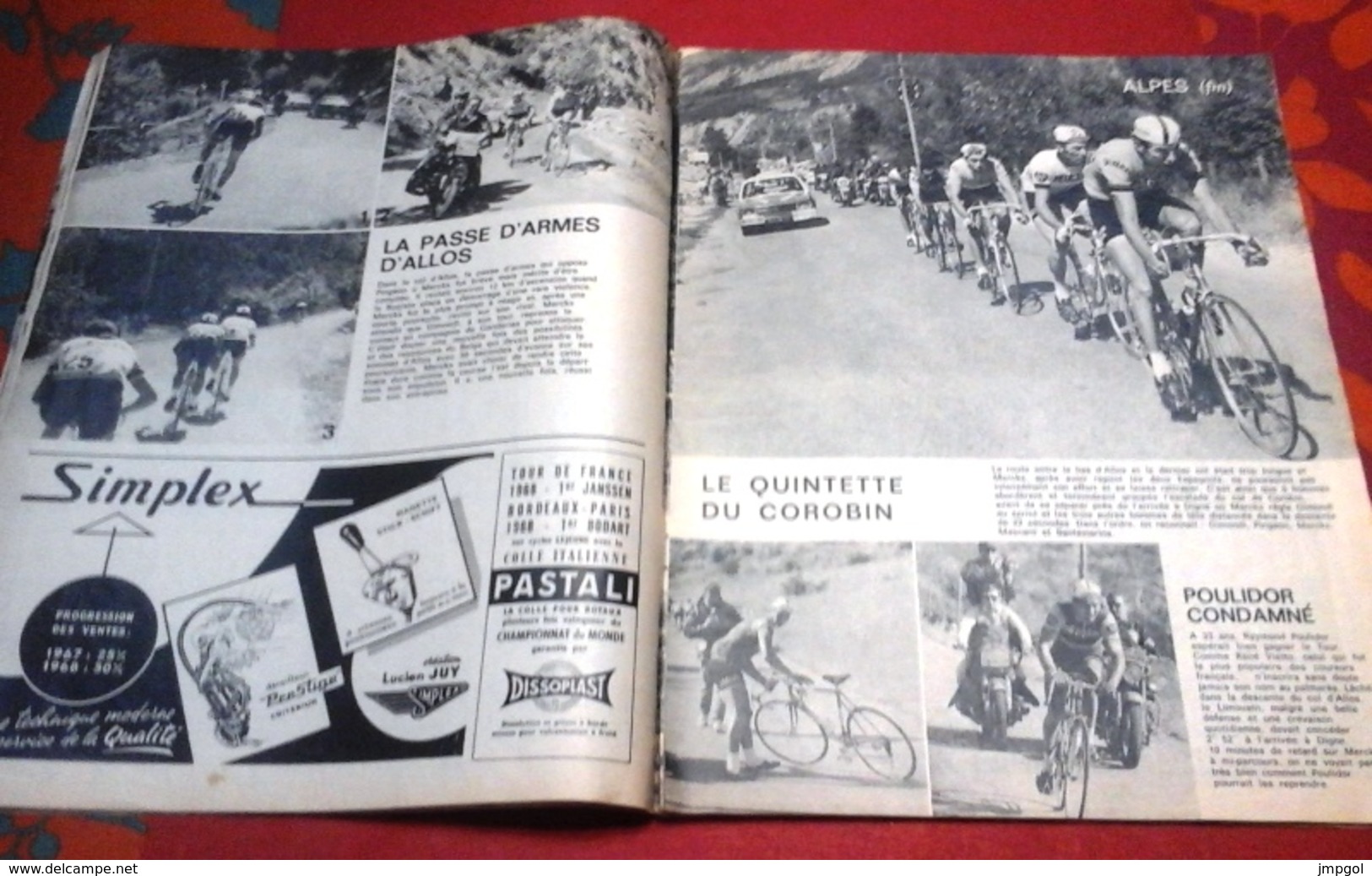 Miroir Du Cyclisme N°117 Miroir Du Tour De France 1969 Toutes Les étapes Eddy Merckx Raymond Poulidor Roger Pingeon - Sport