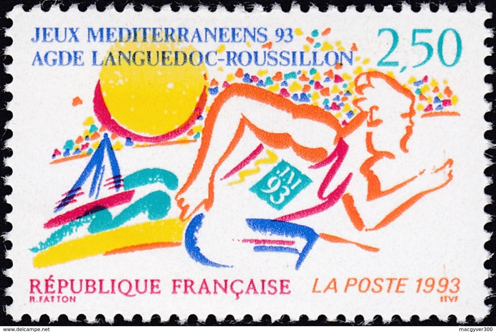 FRANCE, 1993, Jeux Méditerranéens (Yvert 2795 ) - Neufs
