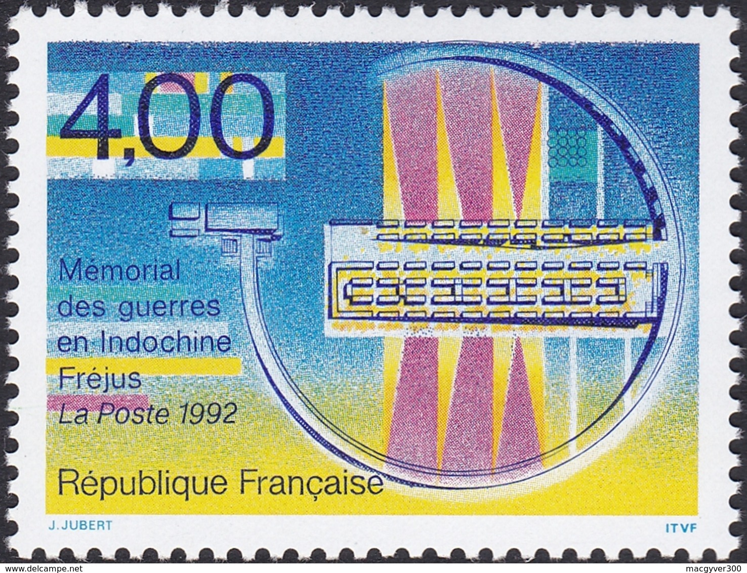 FRANCE, 1993, Mémorial De Guerre En Indochine (Yvert 2791 ) - Neufs