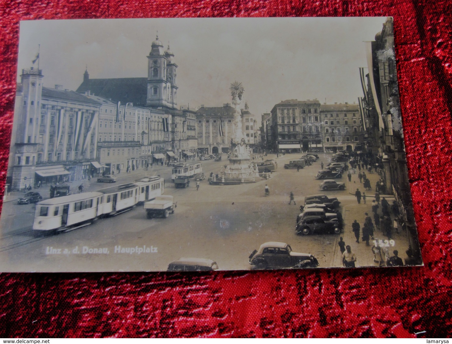 Linz Ist Die Landeshauptstadt Von Oberösterreich Tramway Voitures Automobiles Anciennes Postkarte Carte Postale - Linz