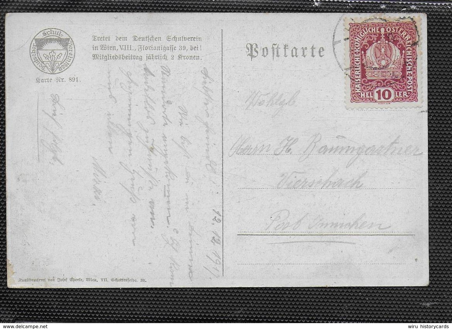 AK 0396  Deutscher Knabe - Deutscher Schulverein Um 1917 - Heimat