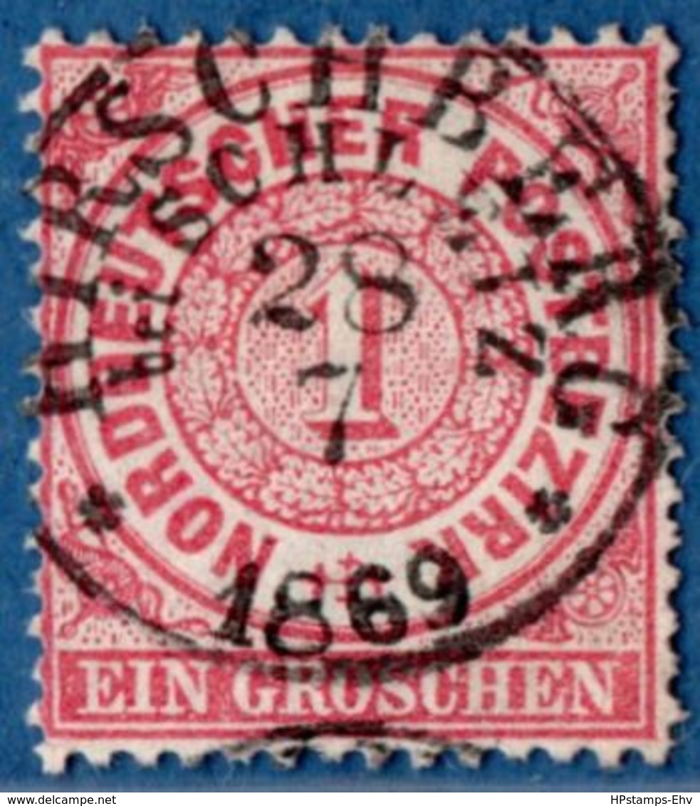 Hirschberg Bei Schleiz Nahezu Vollständiger Einkreis Auf 1 Gr, NDP 1869 Germany 1812.3009 - Andere & Zonder Classificatie