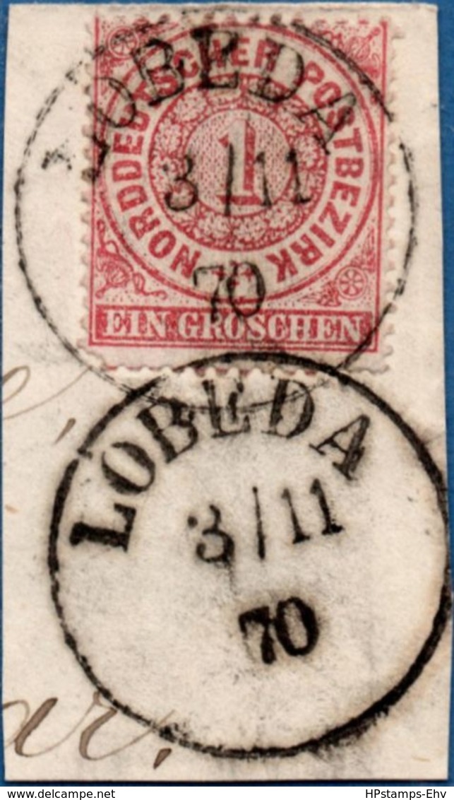 Lobeda 3/11 70 Vollständiger Einkreis Auf 1 Gr, NDP 1869 Germany 1812.3015 - Andere & Zonder Classificatie