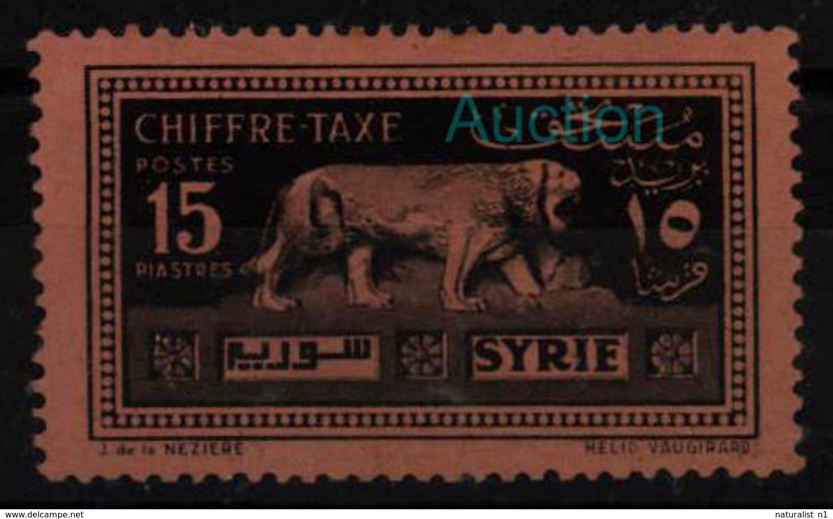 Syria 1925 *MH Lion Löwe - Roofkatten