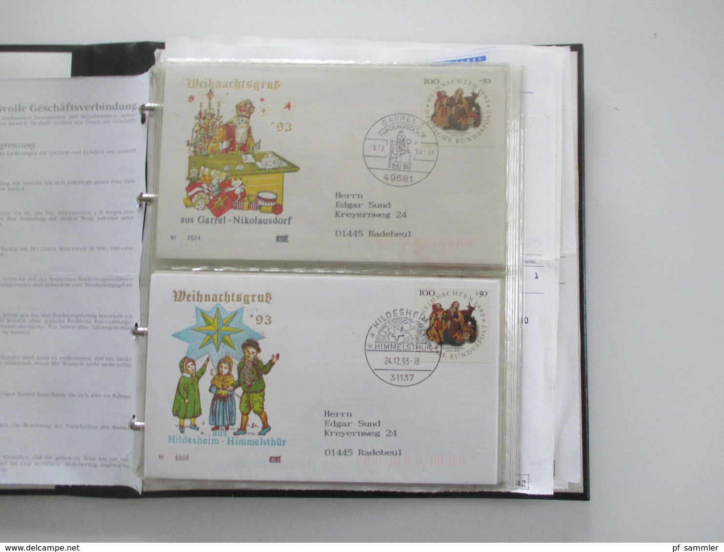 BRD FDC Sammlung 1961 - 2002 90er in 13 Belege Alben! Hunderte FDC / Sonderbelege 90er Jahre echt gelaufen aus Borek Abo