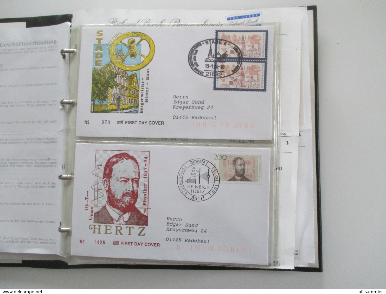 BRD FDC Sammlung 1961 - 2002 90er in 13 Belege Alben! Hunderte FDC / Sonderbelege 90er Jahre echt gelaufen aus Borek Abo