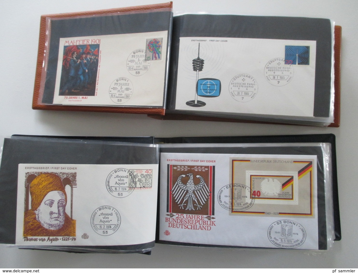 BRD FDC Sammlung 1961 - 2002 90er in 13 Belege Alben! Hunderte FDC / Sonderbelege 90er Jahre echt gelaufen aus Borek Abo