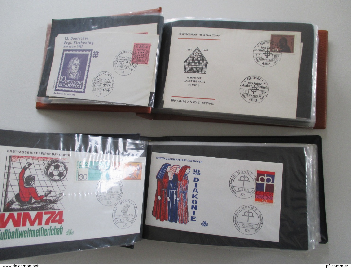 BRD FDC Sammlung 1961 - 2002 90er in 13 Belege Alben! Hunderte FDC / Sonderbelege 90er Jahre echt gelaufen aus Borek Abo