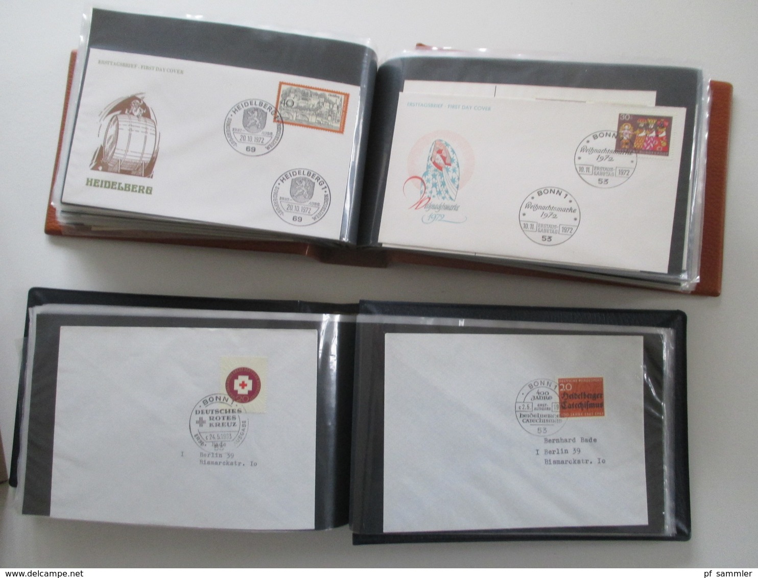 BRD FDC Sammlung 1961 - 2002 90er in 13 Belege Alben! Hunderte FDC / Sonderbelege 90er Jahre echt gelaufen aus Borek Abo