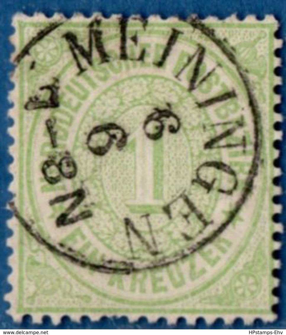 Meiningen Nahezu Vollständiger Einkreis Auf 1 Kr, NDP 1869 Germany 1812.3022 - Andere & Zonder Classificatie