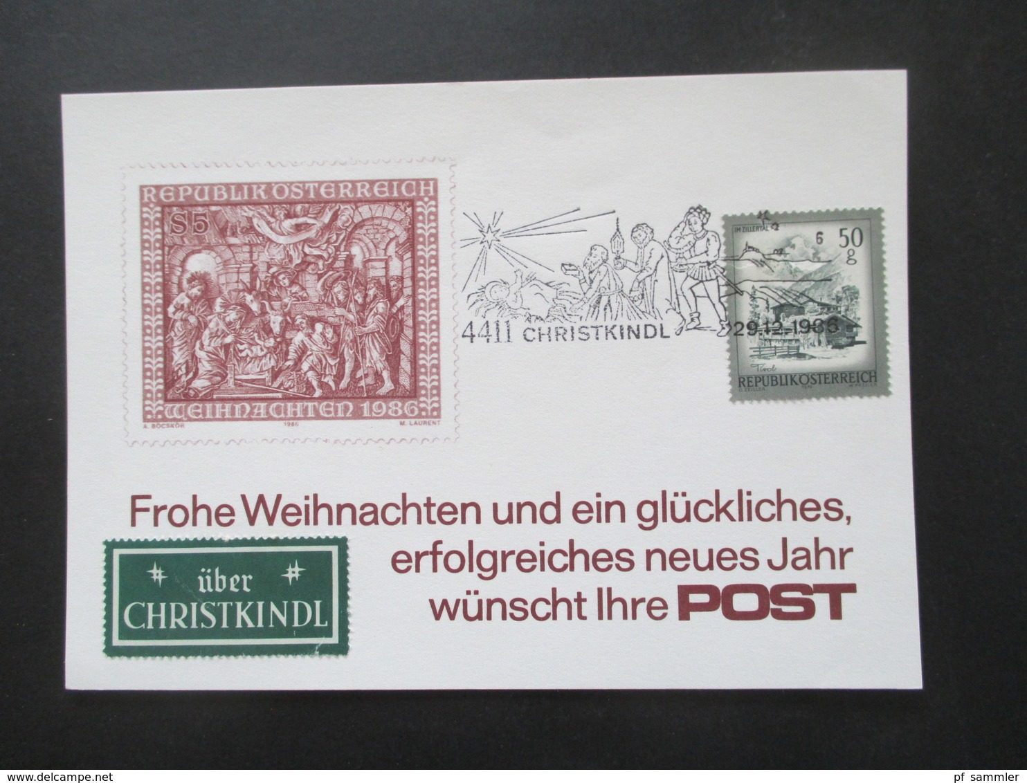 Österreich 1972 - 99 Christkindl Klappkarten / Belege und Sonderbeförderungen Wie Postkutsche / Flüge / Postbus 70 Stk!