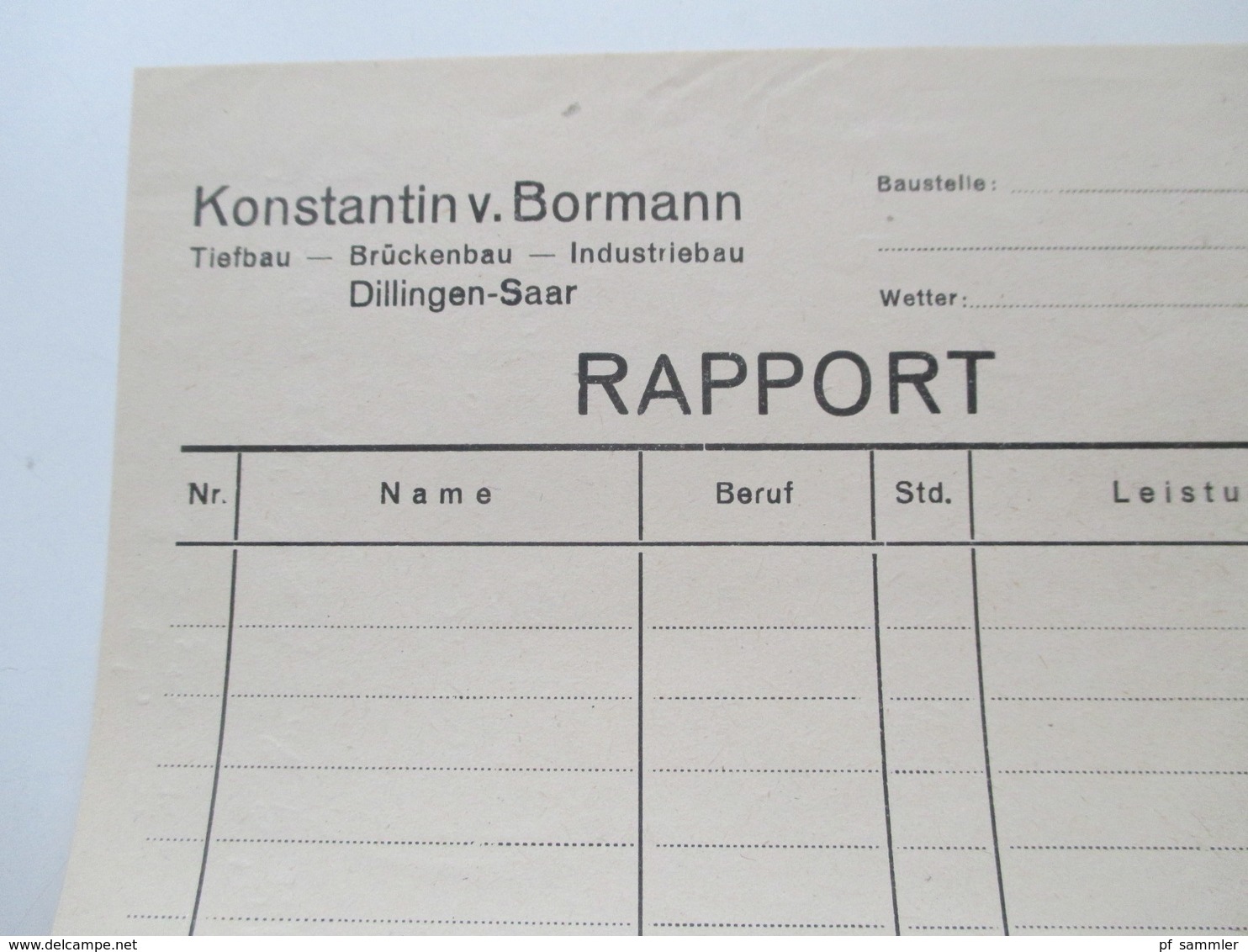 Franz. Zone Saargebiet 1947 Michel Nr. 211 MeF waagerechtes Paar Brief mit Inhalt! Tiefbau Konstantin v. Bormann