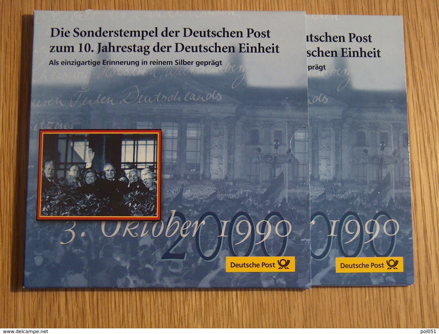 Die Sonderstempel Der Deutschen Post Oktober 1990 Argent Silver - Colecciones