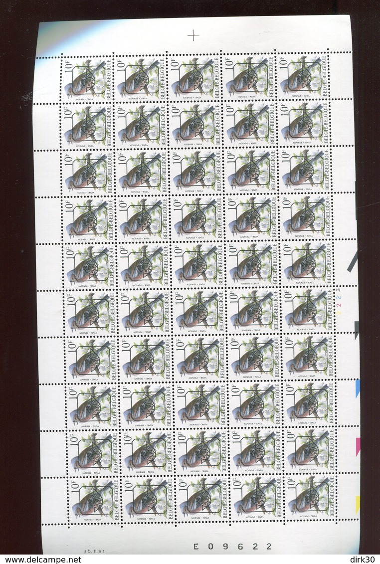 Belgie Andre Buzin Birds PRE834 Full Sheet MNH 15/2/1991 - 1985-.. Oiseaux (Buzin)