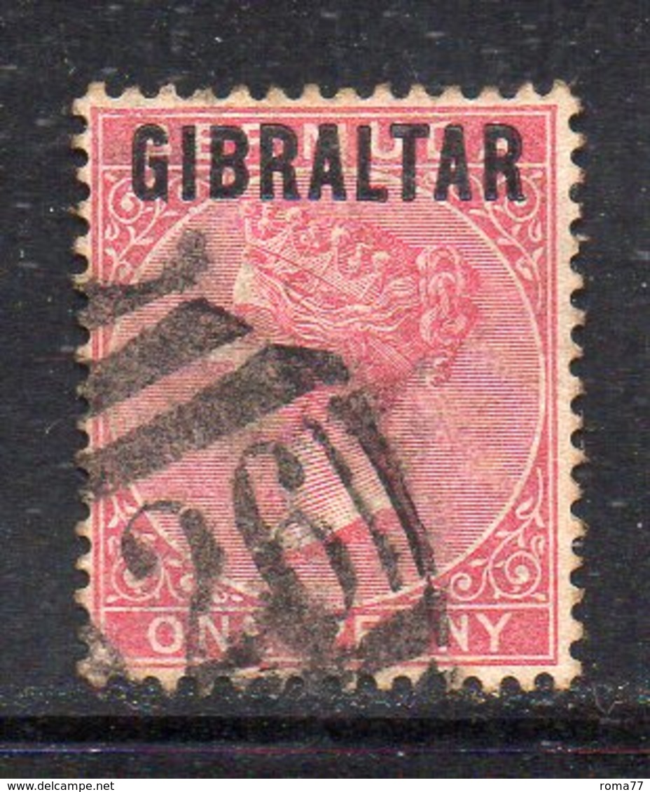 APR294 - GIBILTERRA 1886 , Vittoria Unificato N. 2  Usato (2380A) - Gibilterra