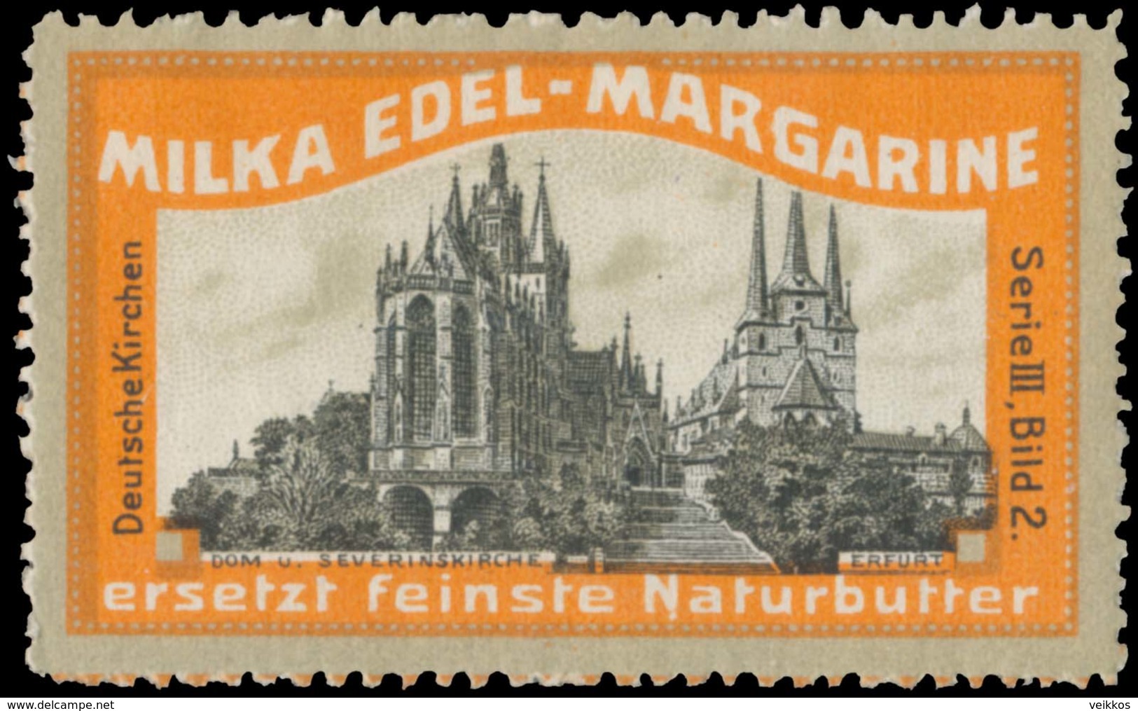 Pratau, Wittenberg: Dom Und Severinskirche In Erfurt Reklamemarke - Cinderellas