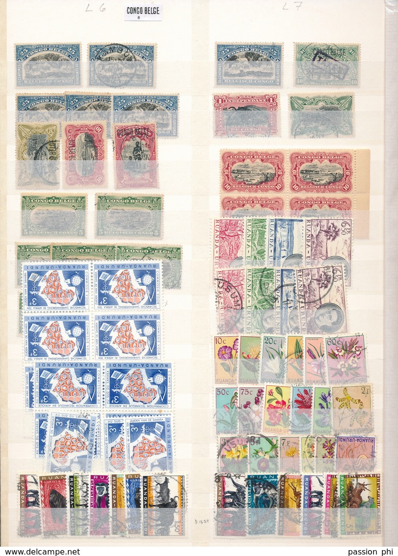 BELGIAN CONGO AND EX BELGIAN COLONIES SMALL SELECTION STAMPS AND OTHERS ALL QUALITIES