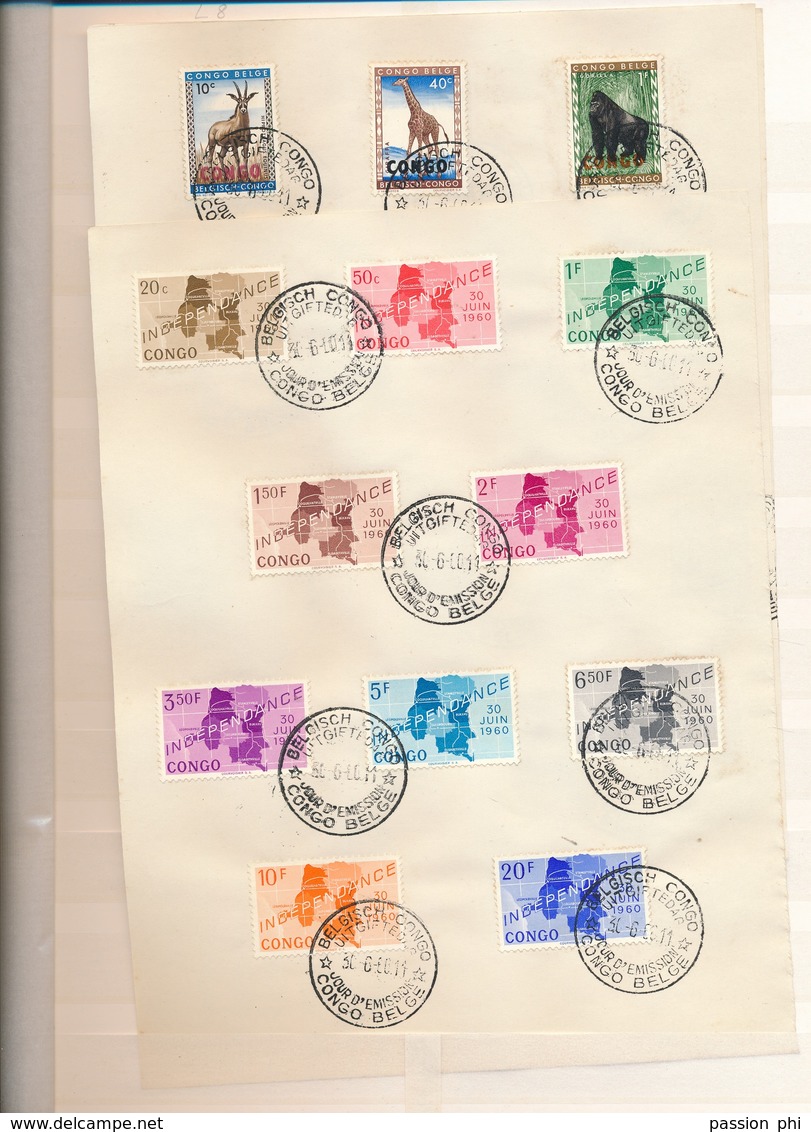 BELGIAN CONGO AND EX BELGIAN COLONIES SMALL SELECTION STAMPS AND OTHERS ALL QUALITIES