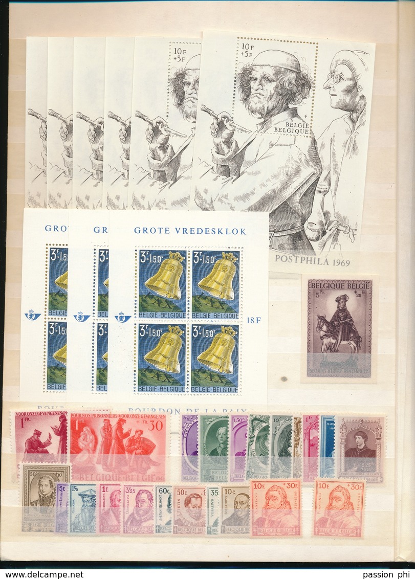 BELGIUM SMALL SELECTION ALL QUALITIES MINT MNH LH AND NO GUM AND USED STAMPS